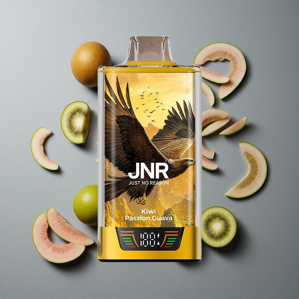 JNR Falcon Pro 28000 Vape de unică folosință Kiwi Pasțiune Guavă cu 28000 de Puffs și 5% Nicotină