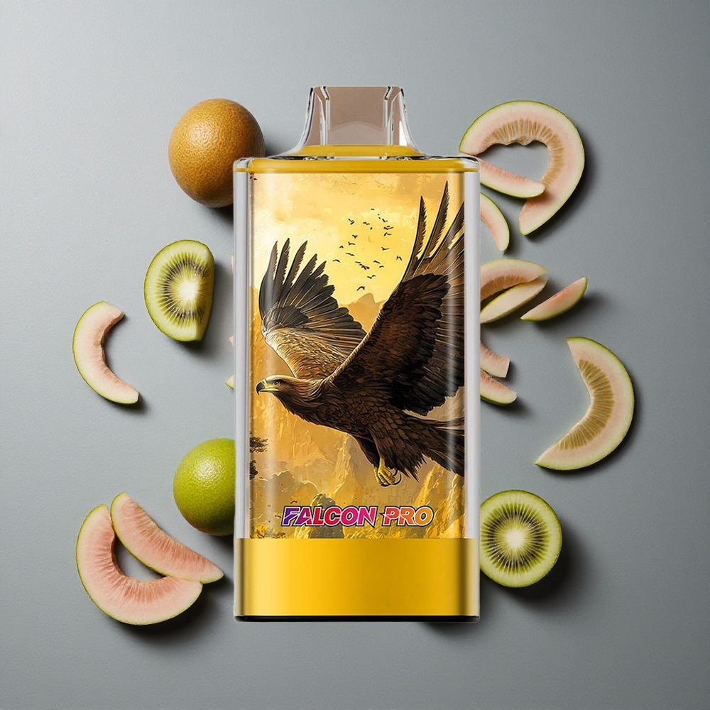 JNR Falcon Pro 28000 Vape de unică folosință Kiwi Pasțiune Guavă cu 28000 de Puffs și 5% Nicotină