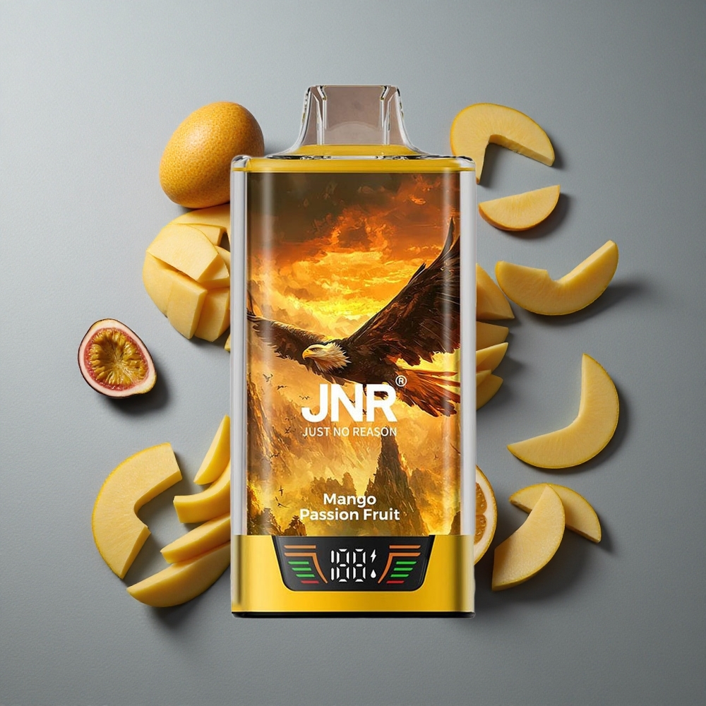 JNR Falcon Pro 28000 Vape de unică folosință Mango Fructul Pasiunii cu 28000 de Puffs și 5% Nicotină