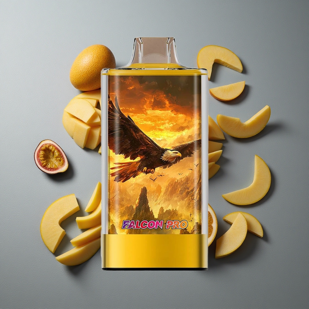 JNR Falcon Pro 28000 Vape de unică folosință Mango Fructul Pasiunii cu 28000 de Puffs și 5% Nicotină