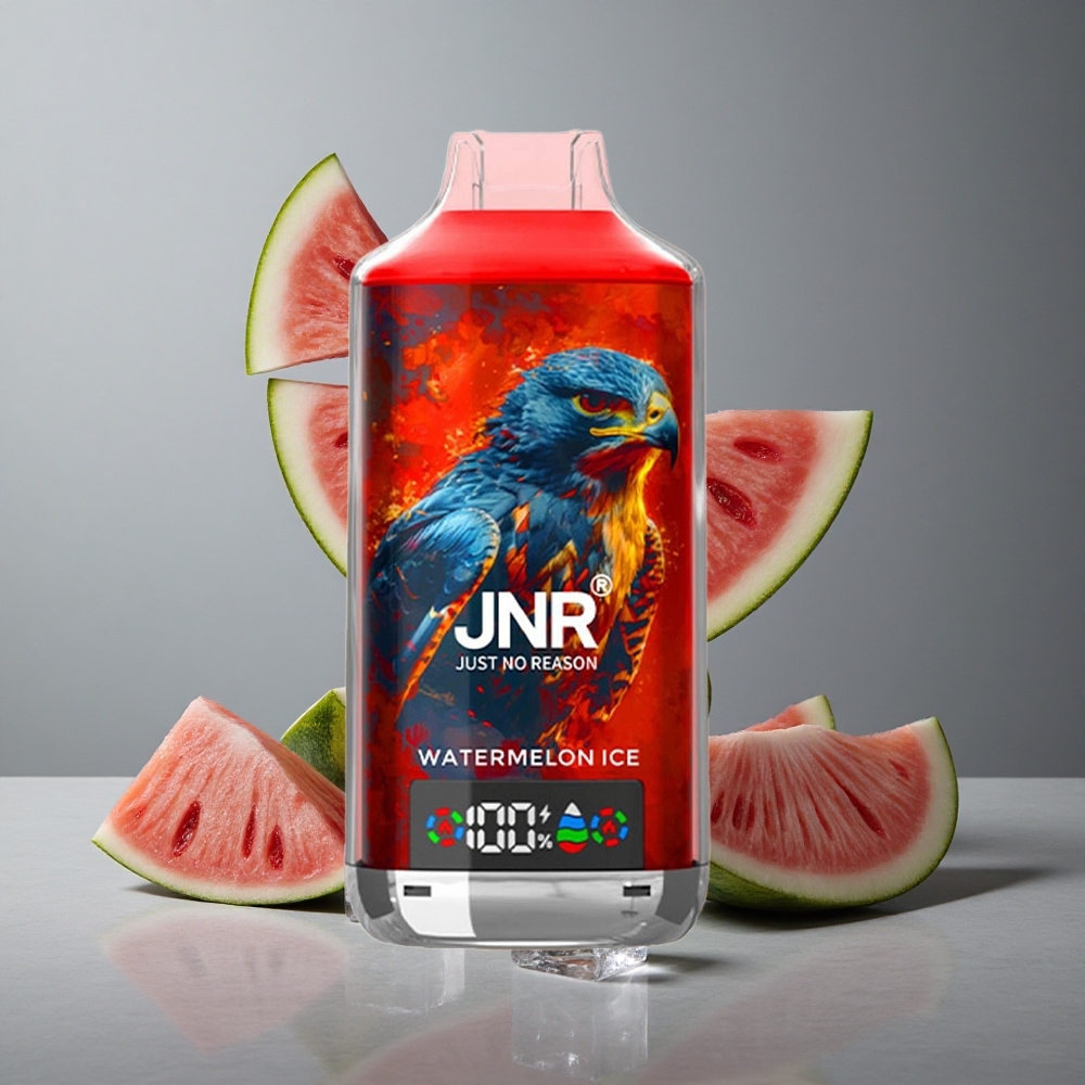 JNR Falcon X 18000 Puffs Capacitate Lichid 24ml Țeavă Dublă Dispozitiv Vaporizare One-Time Watermelon Gheață