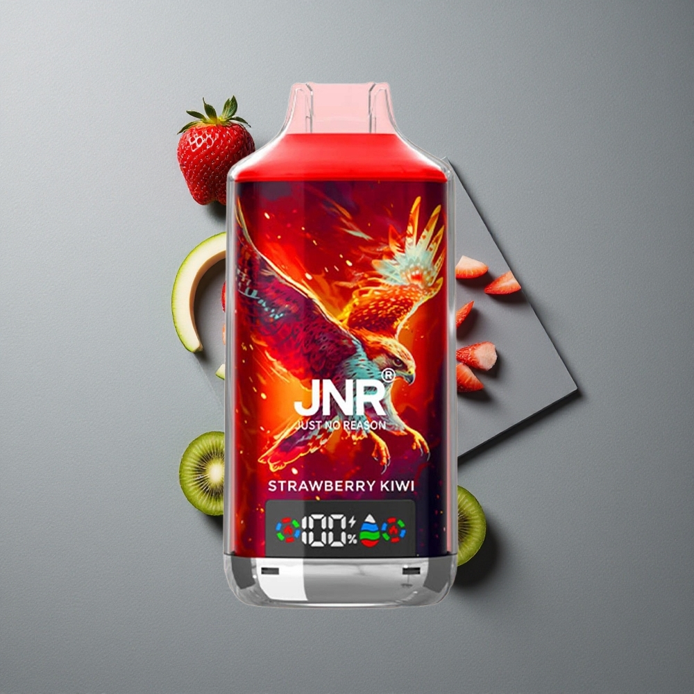 JNR Falcon X 18000 Puffs Capsa Digitală Capsă Cu Dublu Mesh Capsa de Căpșuni Kiwi