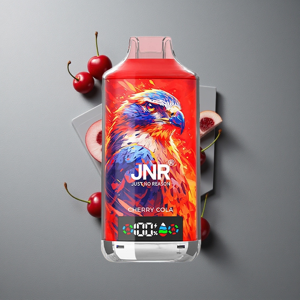 JNR Falcon X 18000 Puffs Cireșă cu Încărcare Rapidă Type-C și 24ml E-lichid