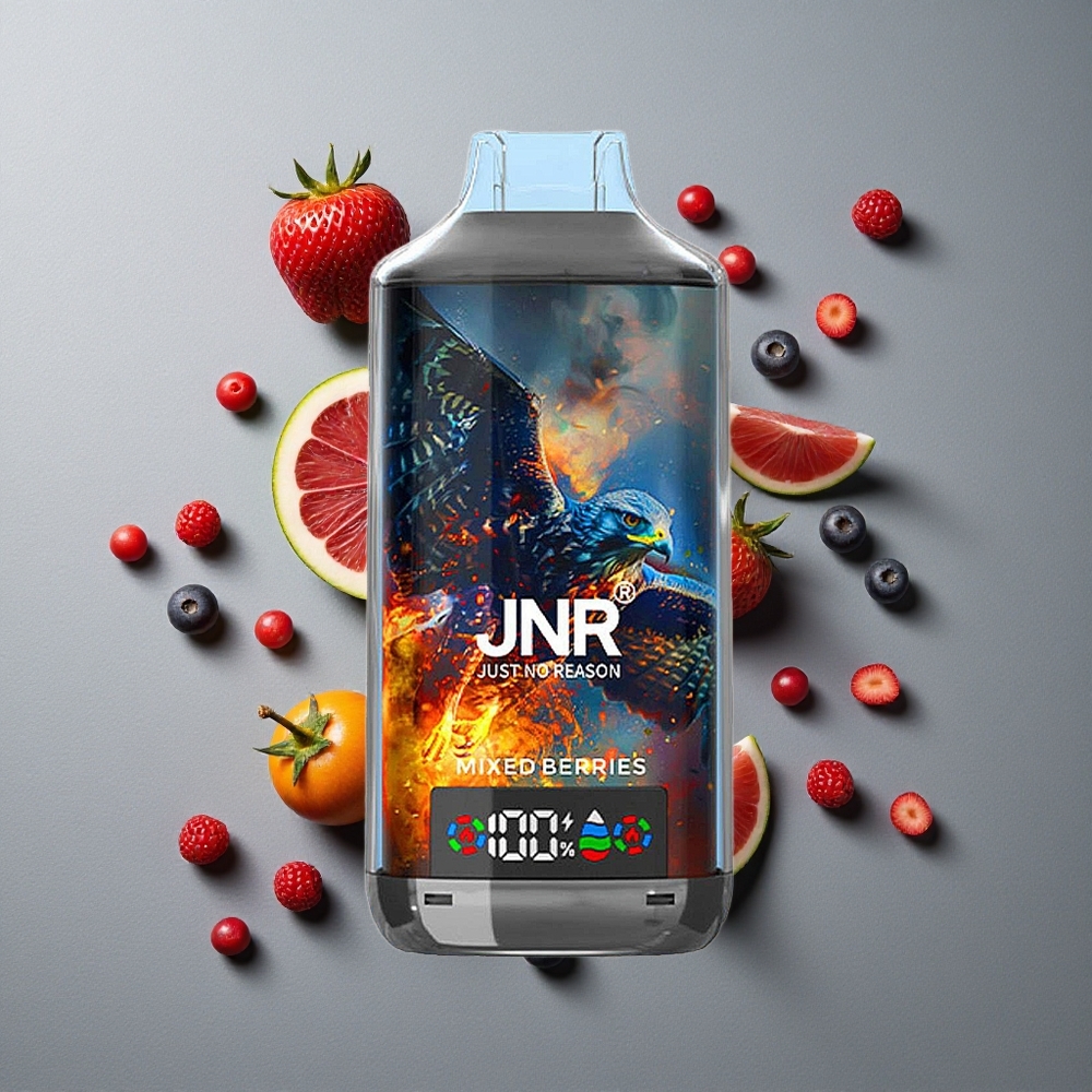JNR Falcon X 18000 Puffs Dispozabil Mixed Berries (Fructe de Pădure) cu 24ml Lichid și Dual Mesh Coil