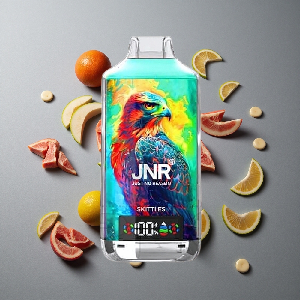JNR Falcon X 18000 Puffs Dispozabil Vape Skittles cu 24ml E-lichid și Încărcare Rapidă Type-C