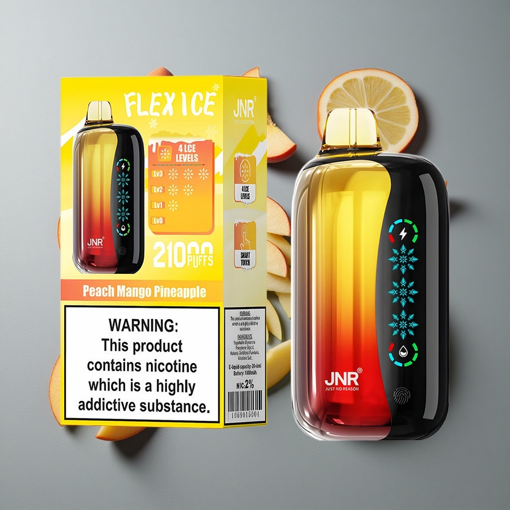 JNR Flex Ice 21000 Puffs Ananas Mango Piersică cu 26ml E-lichid