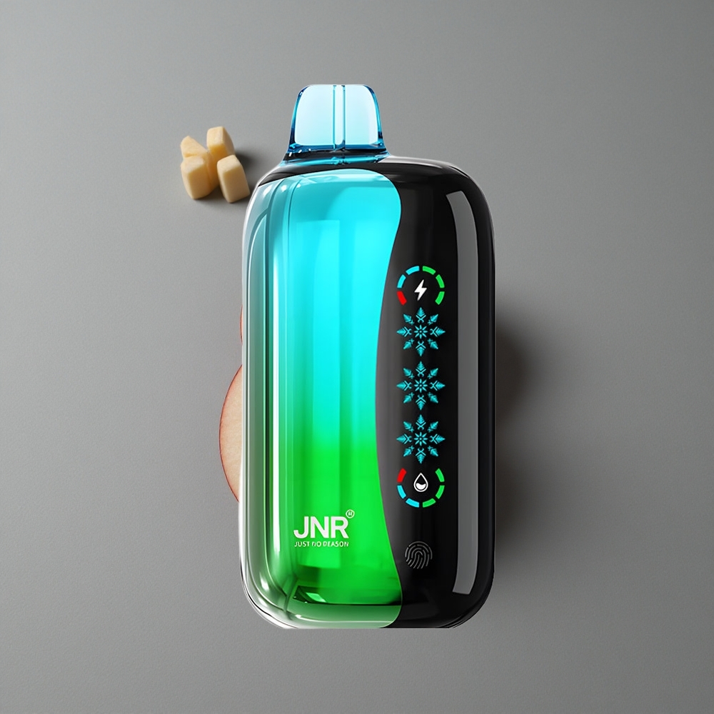 JNR Flex Ice 21000 Puffs Vape de unică folosință Măr Dublu cu Ecran Tactil și 26ml E-lichid