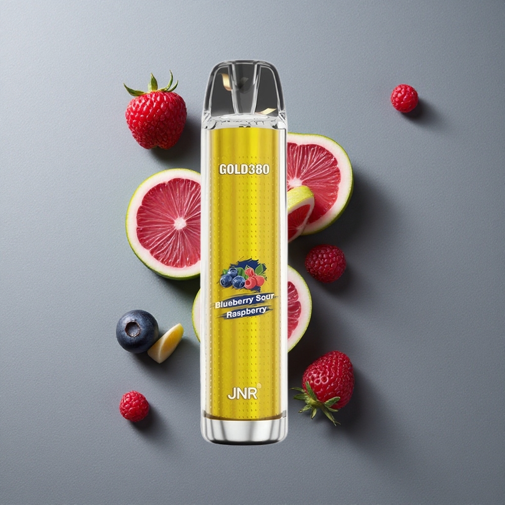 JNR Gold380 6000 Puffs Vape de unică folosință Afine Verde Zmeură Acră 13ml