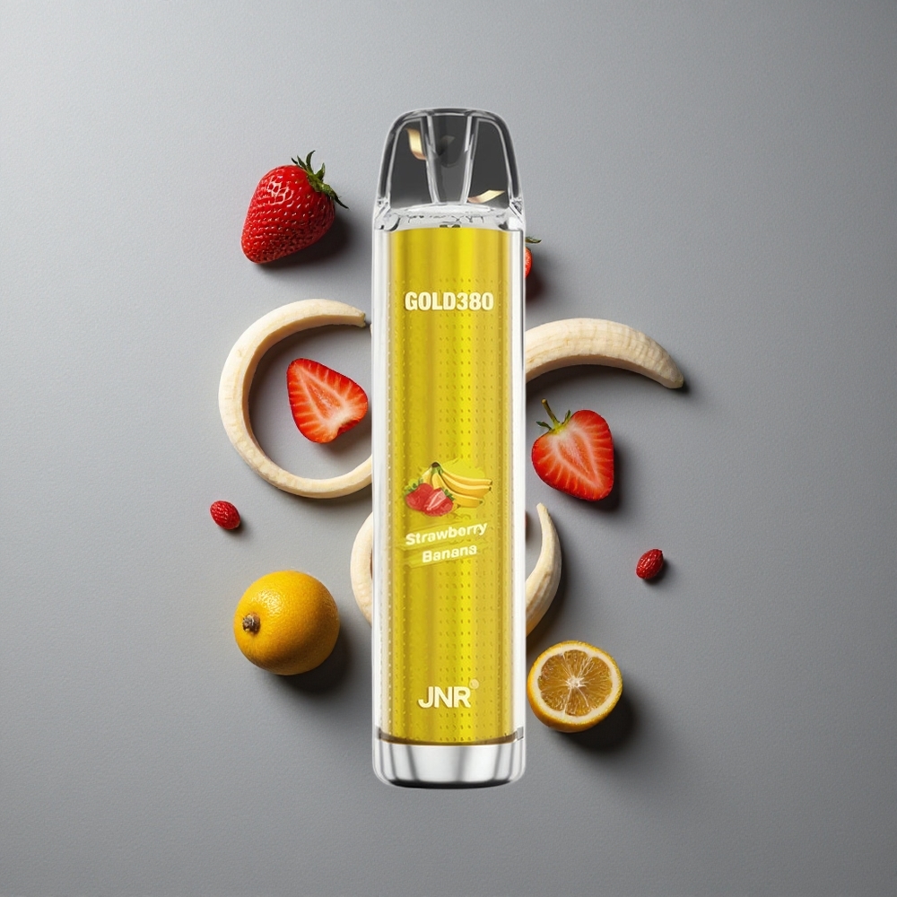 JNR Gold380 6000 Puffs Vape de unică folosință Capsuni Banane 13ml