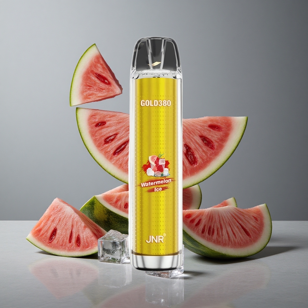 JNR Gold380 6000 Puffs Vape de unică folosință Gheată de Pepene Roșu cu 13ml e-Lichid