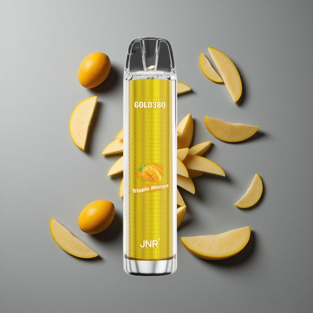 JNR Gold380 6000 Puffs Vape de unică folosință Mango Triplu 1500mAh 13ml