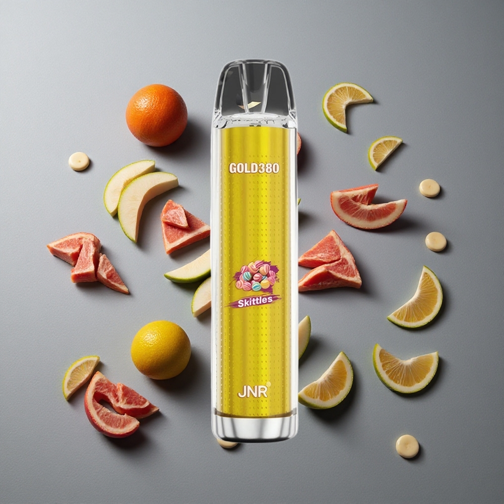 JNR Gold380 6000 Puffs Vape de unică folosință Skittles cu 13ml e-Liquid și 1500mAh