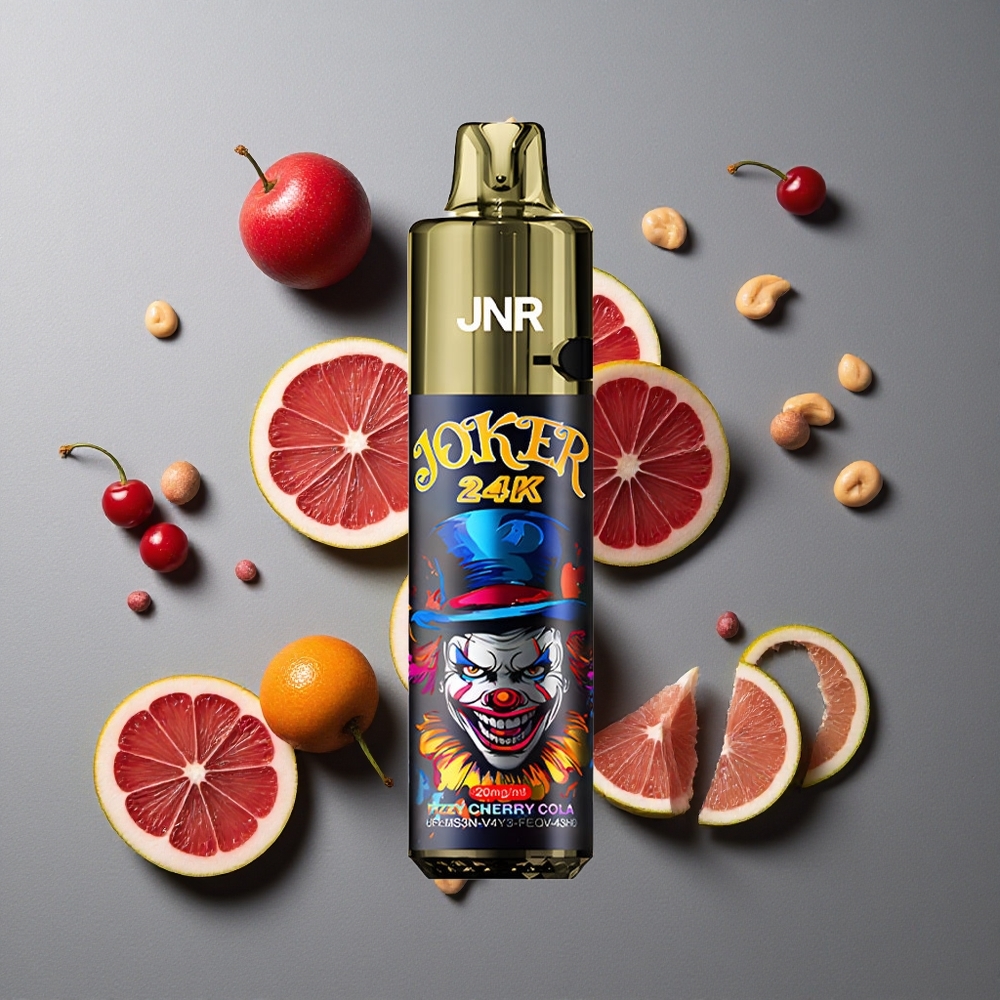 JNR Joker 24K Puffs Fizzy Cherry Cola cu 24000 de Puffs și 2% Nicotină