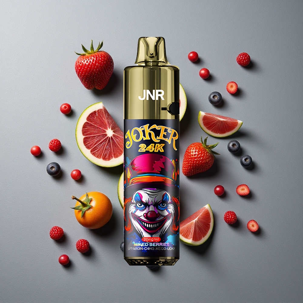 JNR Joker 24K Puffs Vape de unică folosință Fructe Mixte cu 24000 de Puffs și 2% Nicotină