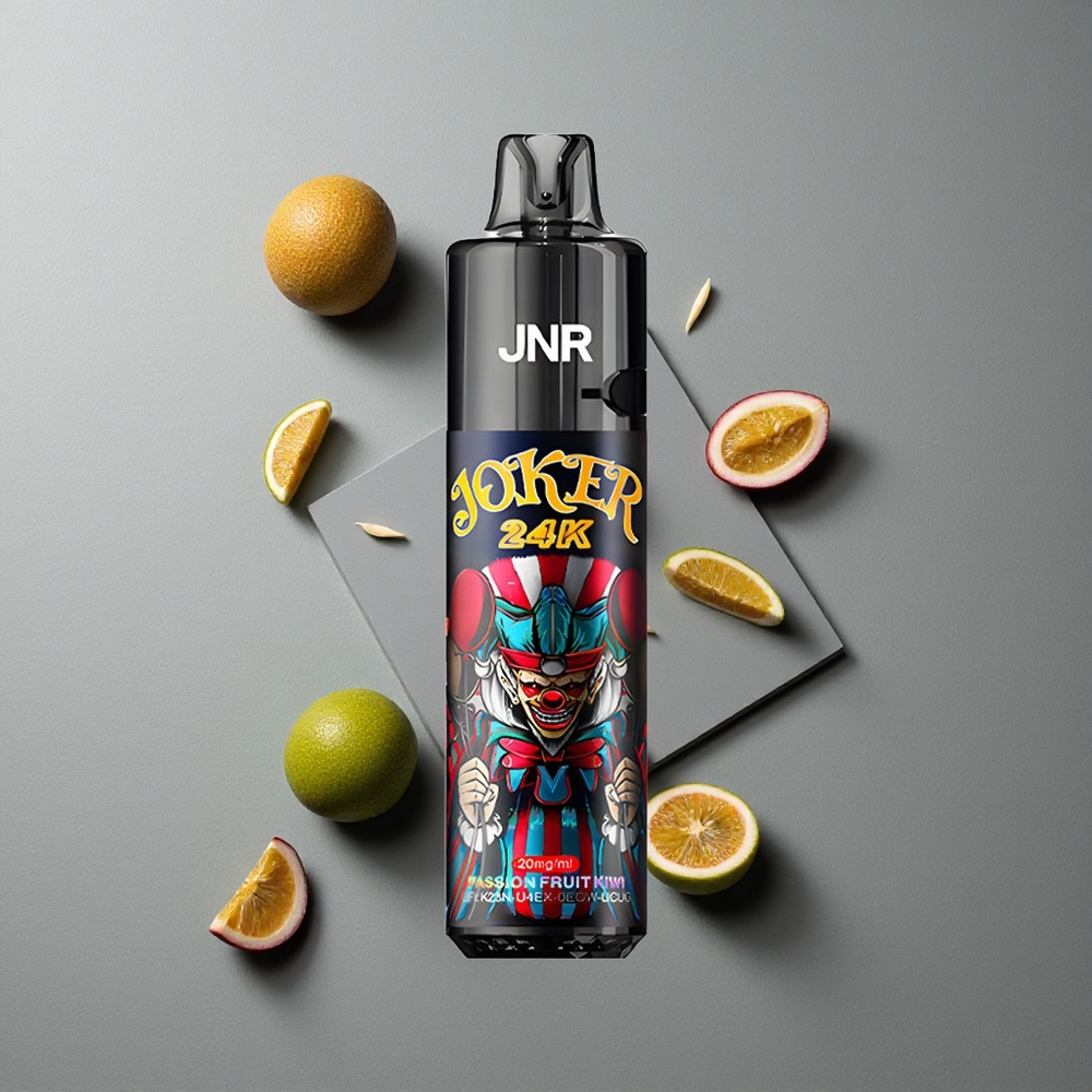 JNR Joker 24K Puffs Vape de unică folosință Fructul Pasiunii Kiwi cu 24000 de Puffs și 2% Nicotină