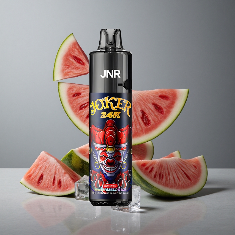 JNR Joker 24K Puffs Vape de unică folosință Gheață de Pepene Roșu cu 24000 de Puffs și 800mAh