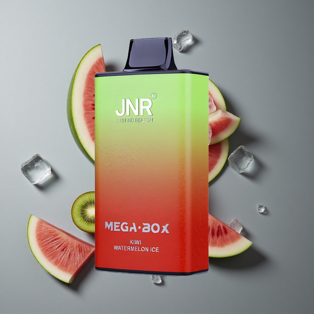 JNR Mega Box 25000 Puffs Capsă Unică Kiwi Pepene Gheață cu 30ml E-lichid și Încărcare Rapidă Type-C