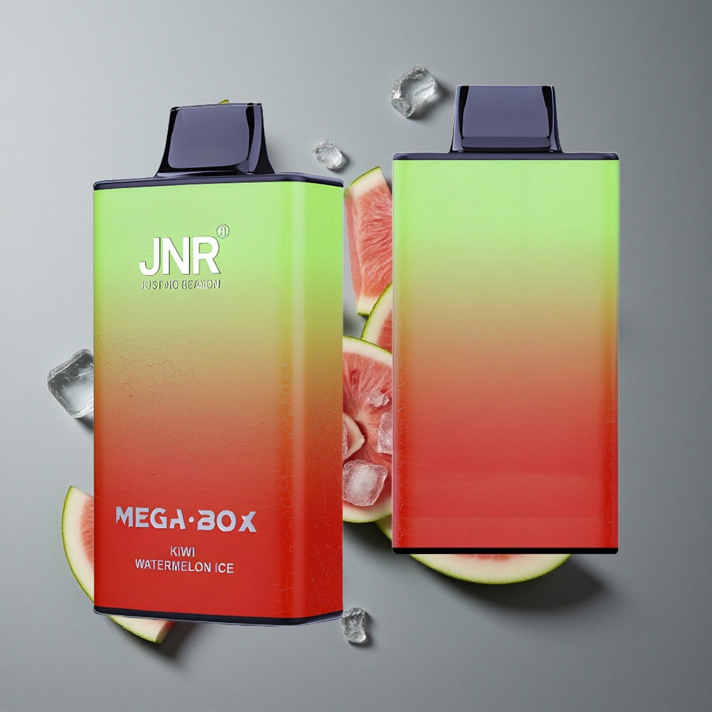 JNR Mega Box 25000 Puffs Capsă Unică Kiwi Pepene Gheață cu 30ml E-lichid și Încărcare Rapidă Type-C