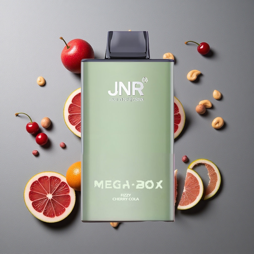 JNR Mega Box 25000 Puffs Cireșe Cola Fiză Dual Mesh Coil & Dual Core