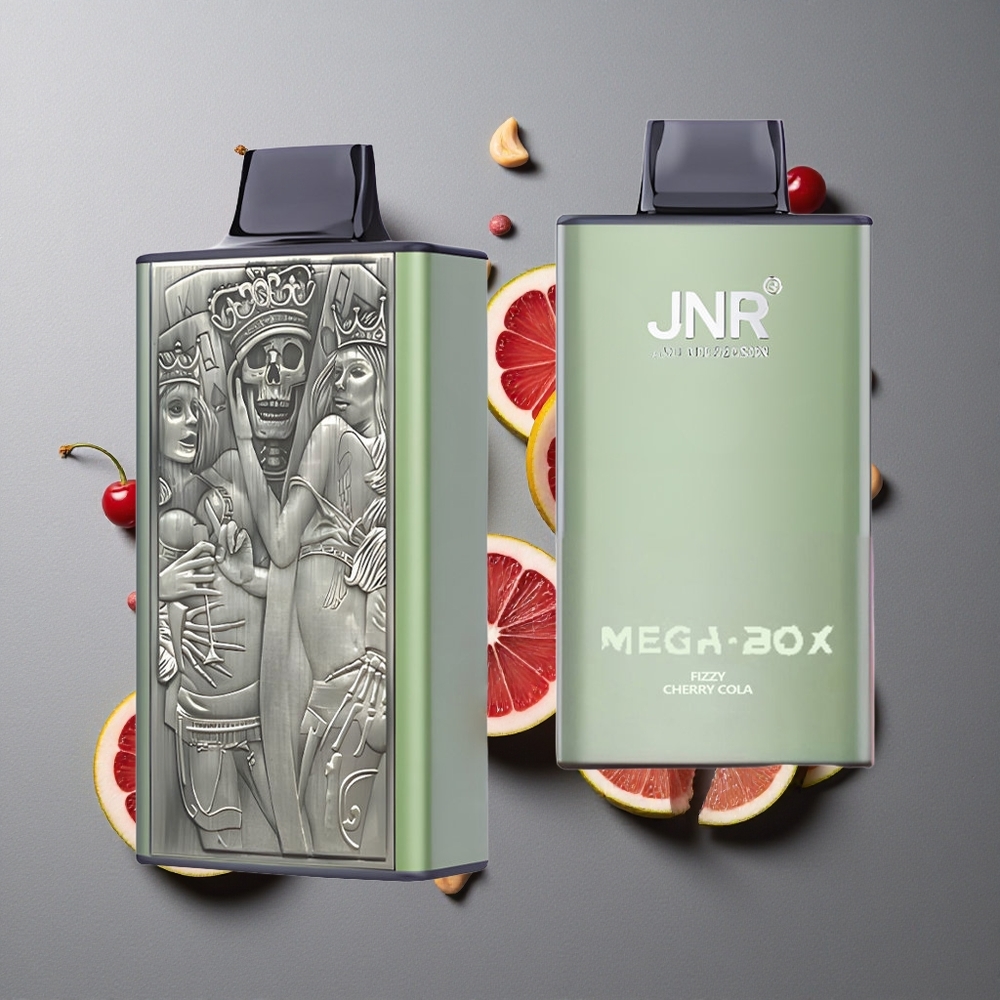 JNR Mega Box 25000 Puffs Cireșe Cola Fiză Dual Mesh Coil & Dual Core