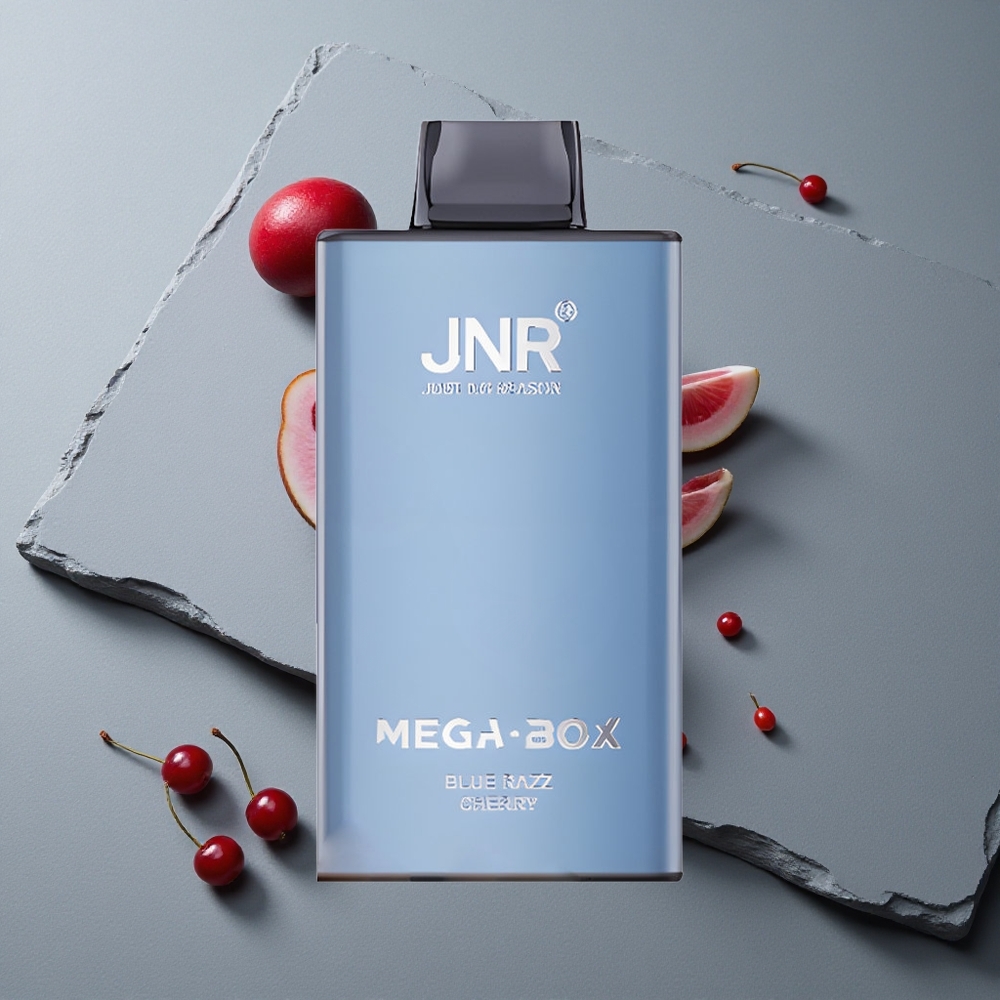 JNR Mega Box 25000 Puffs Vape de unică folosință Afine Zmeură Albastre Dual Mesh Coil