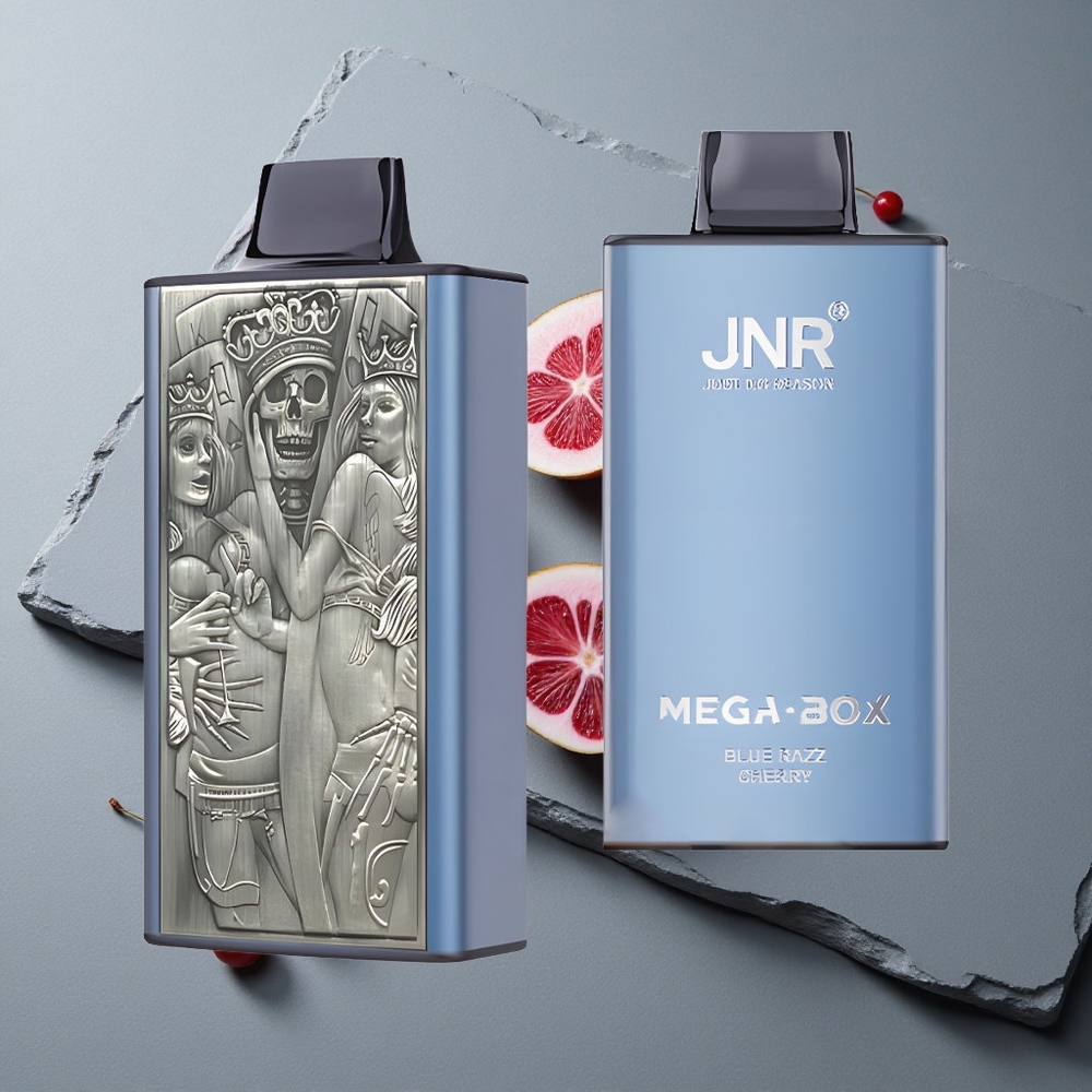 JNR Mega Box 25000 Puffs Vape de unică folosință Afine Zmeură Albastre Dual Mesh Coil