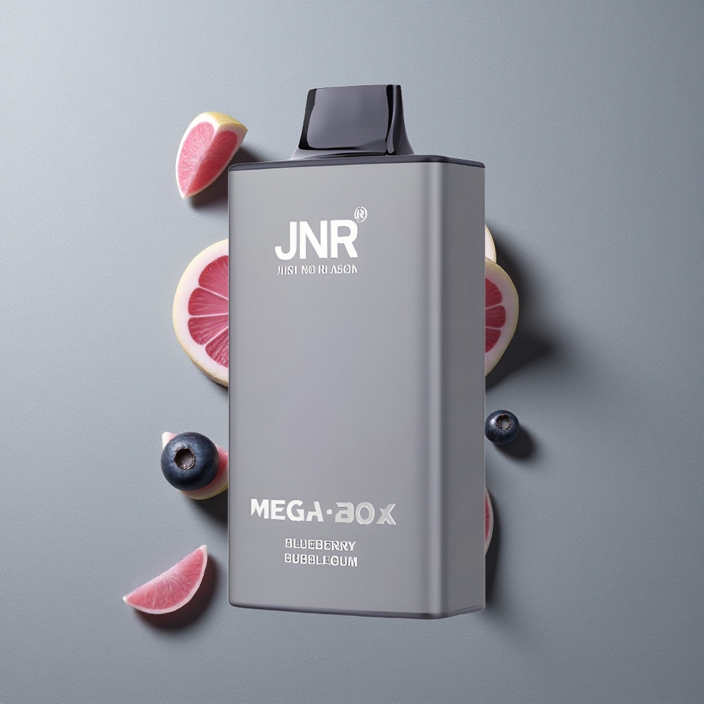 JNR Mega Box 25000 Puffs Vape de unică folosință Bubblegum de Afine cu 30ml E-lichid