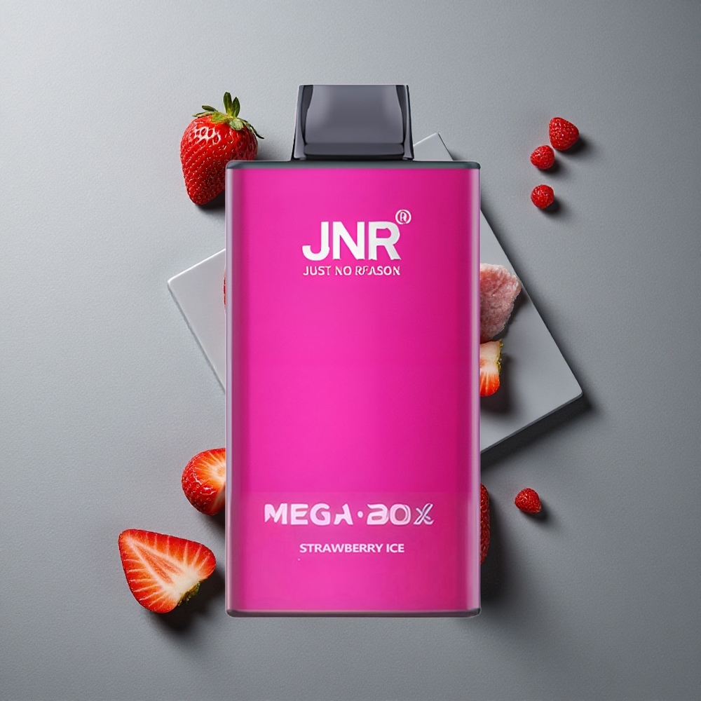 JNR Mega Box 25000 Puffs Vape de unică folosință Capsuni Gheață cu 30ml Lichid și 850mAh Baterie