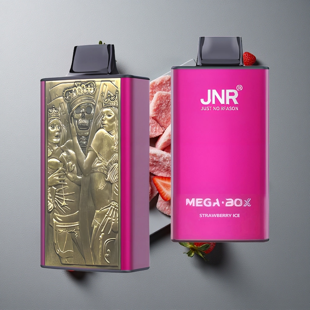 JNR Mega Box 25000 Puffs Vape de unică folosință Capsuni Gheață cu 30ml Lichid și 850mAh Baterie