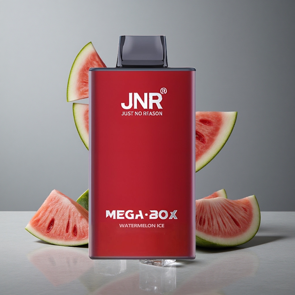 JNR Mega Box 25000 Puffs Vape de unică folosință Gheață de Pepene Verde cu 30ml Capacitate de E-lichid