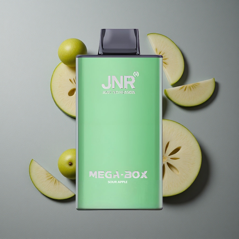 JNR Mega Box 25000 Puffs Vape de unică folosință Măr Acru cu 30ml Capacitate Lichid
