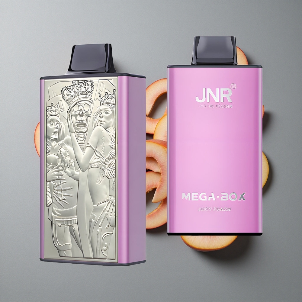 JNR Mega Box 25000 Puffs Vape de unică folosință Piersică Zemoasă cu 30ml E-lichid