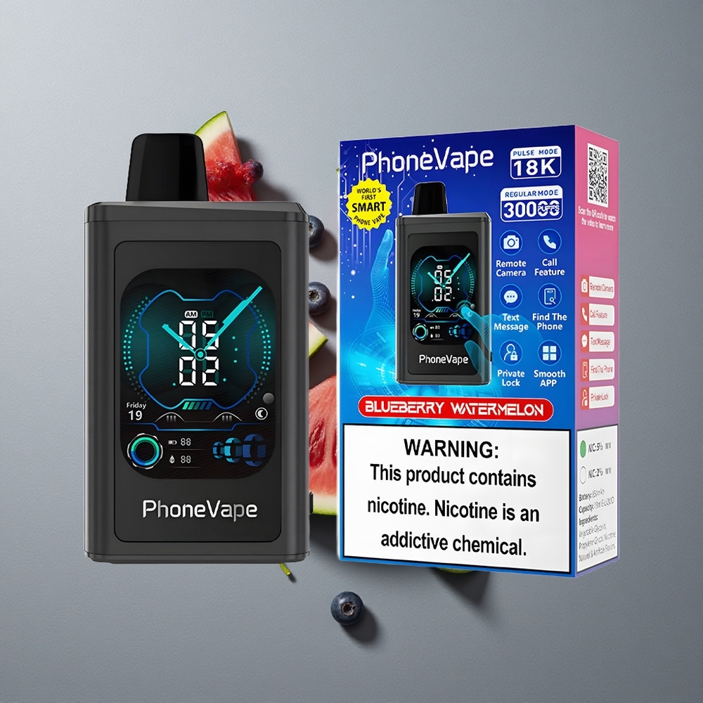 JNR PhoneVape 30000 Puffs Afine Pepene Verde Baterie Reîncărcabilă 850mAh