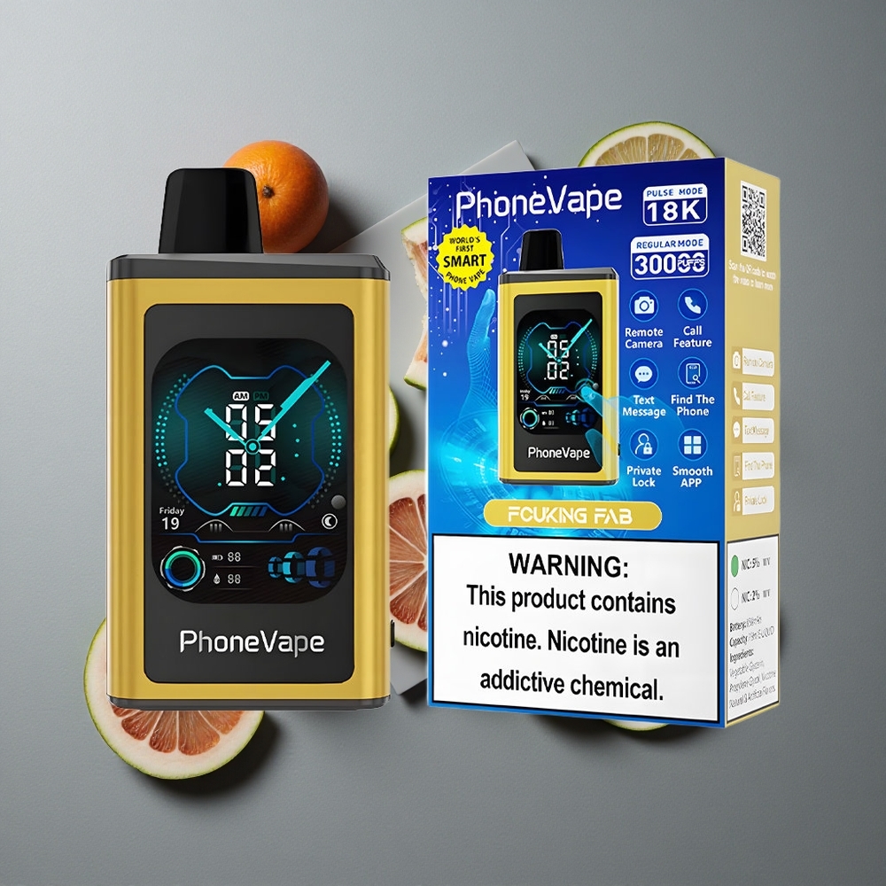 JNR PhoneVape 30000 Puffs Baterie Recarcabilă 850mAh Type-C Fucking Fab