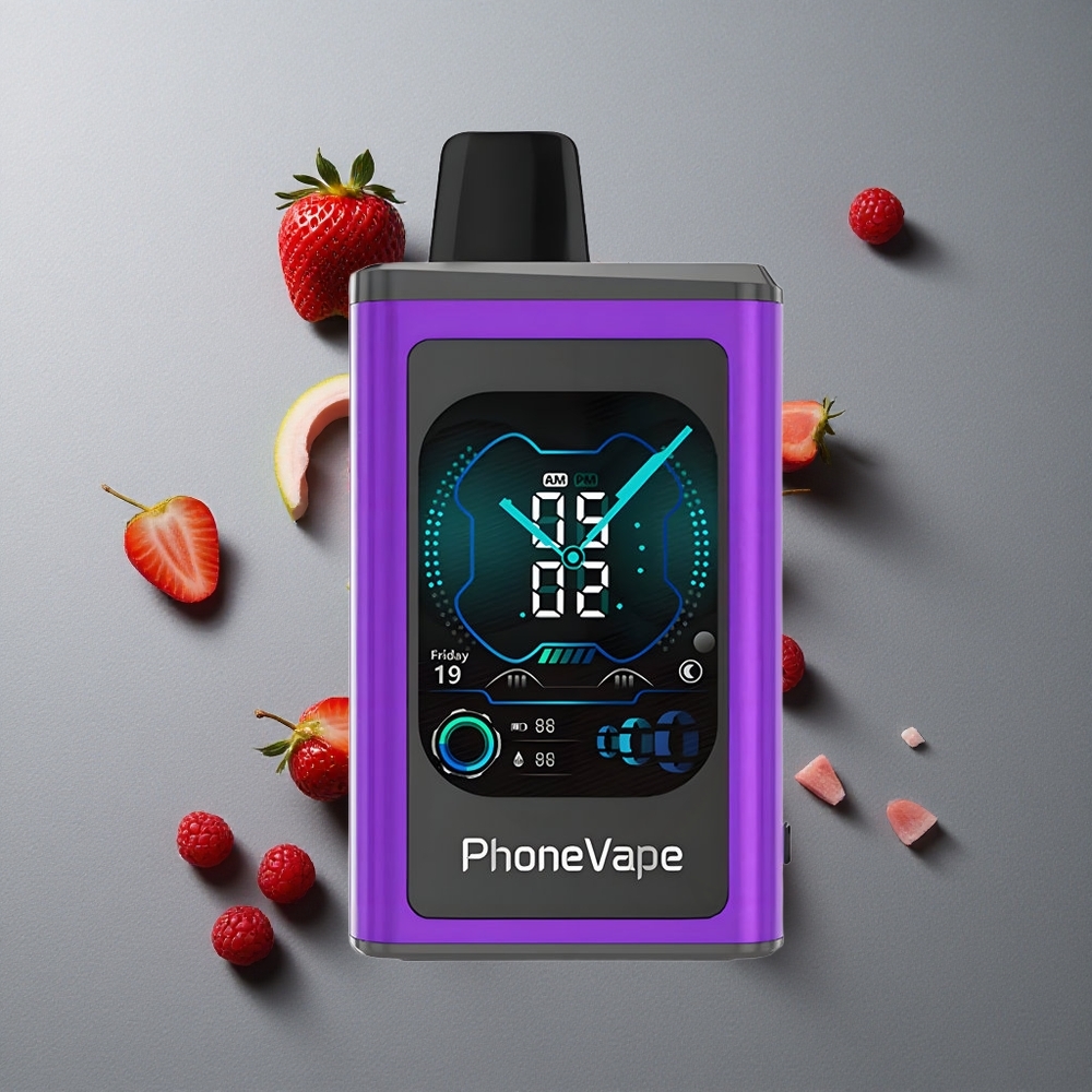 JNR PhoneVape 30000 Puffs Cireșă Căpșuni Zmeură cu Baterie Reîncărcabilă 850mAh