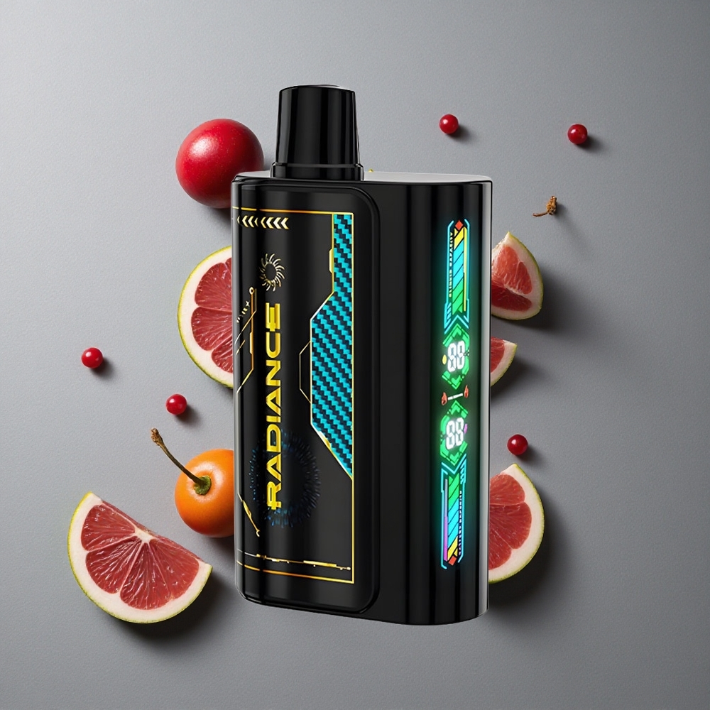 JNR Radiance 31000 Puffs Capsă Dispozabilă Fizzy Cireș Cola cu Ecran Animatie Smart și Baterie Reincarcabilă 950 mAh