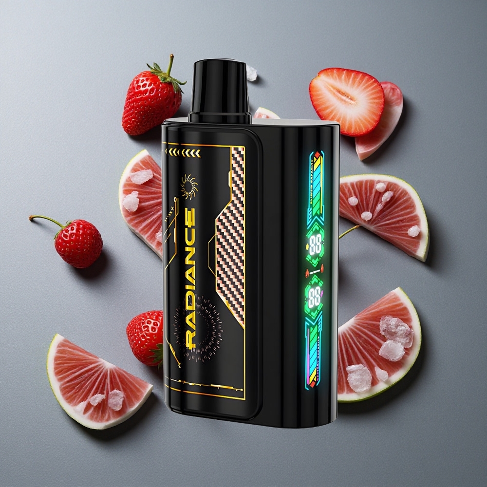 JNR Radiance 31000 Puffs Capsa Dispozabila Capsuni Zmeura Cires Gheață cu Ecran Animatie Smart