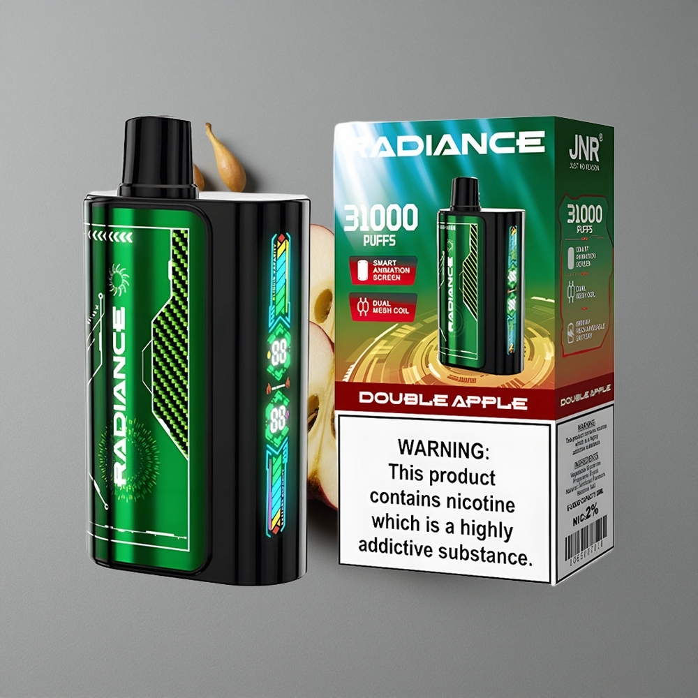JNR Radiance 31000 Puffs Măr Dublu Ecran Animat