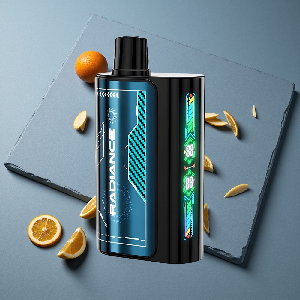JNR Radiance 31000 Puffs Vape de unică folosință Afine Gheață Albastră cu Ecran Anim