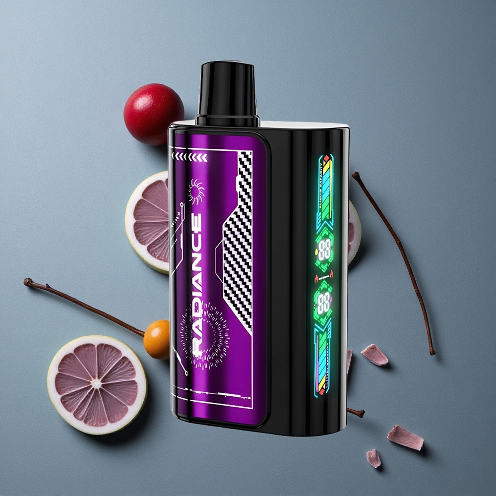 JNR Radiance 31000 Puffs Vape de unică folosință Afine Zmeură Albastre cu Ecran Animacii Smart