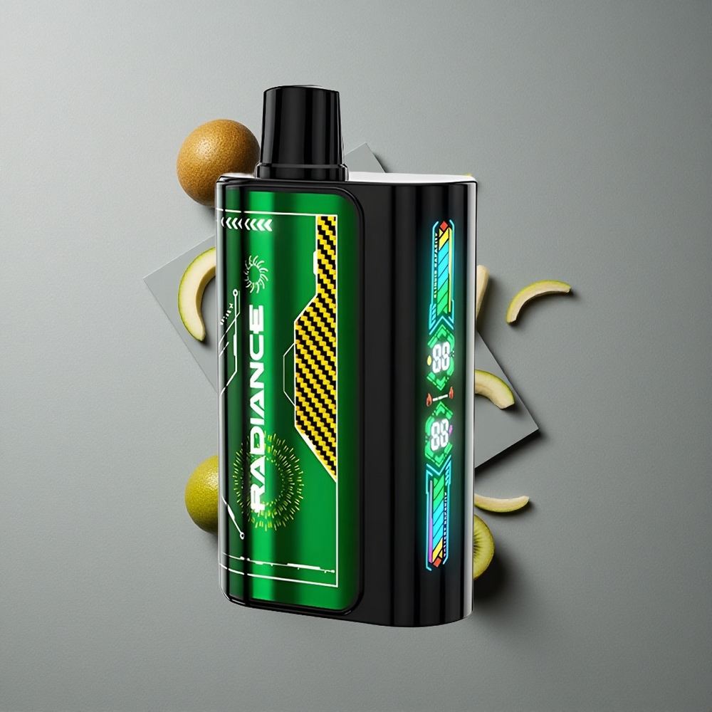 JNR Radiance 31000 Puffs Vape de unică folosință Fructul Pasiunii Kiwi cu Ecran Animat și Baterie Reîncărcabilă 950 mAh