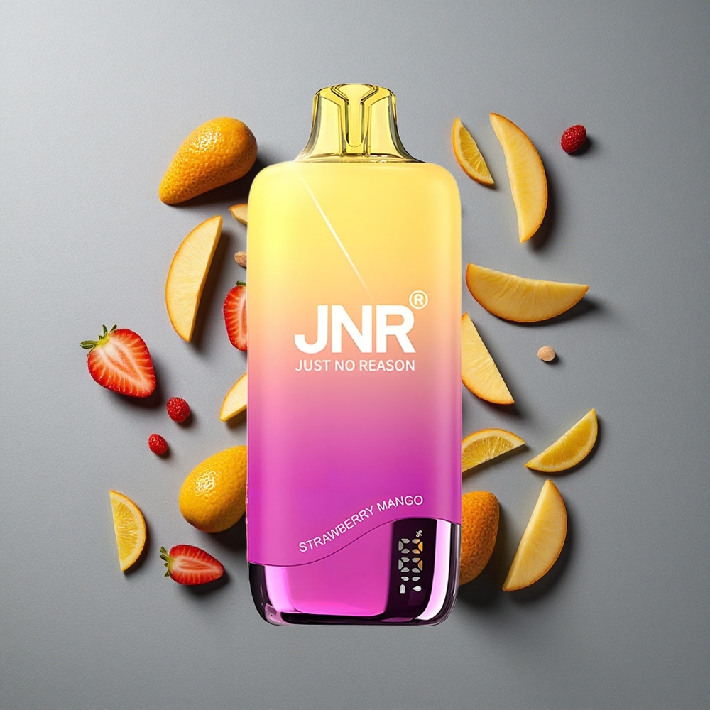JNR Rainbow 10500 Puffs Vape de unică folosință Căpșuni Mango cu 18ml Rezervor de Lichid