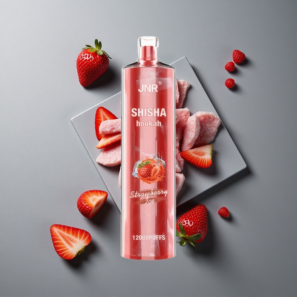 JNR Shisha Hookah 12000 Puffs 24ml Capsule Capsule Capsule cu Aroma de Căpșuni Înghețate