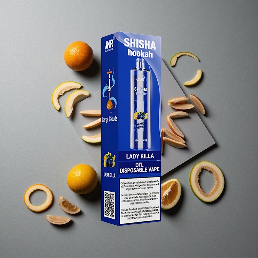 JNR Shisha Hookah 12000 Puffs Vape de unică folosință Lady Killa 24ml 750mAh