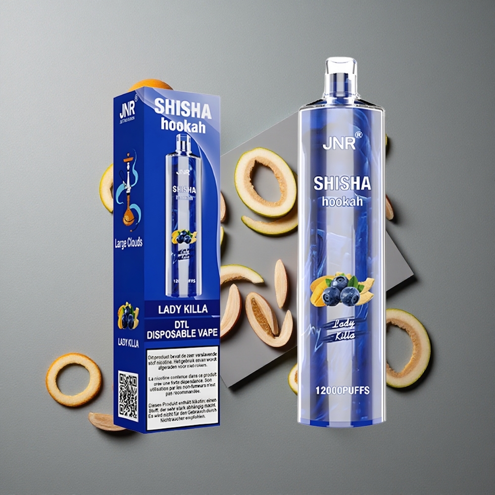 JNR Shisha Hookah 12000 Puffs Vape de unică folosință Lady Killa 24ml 750mAh