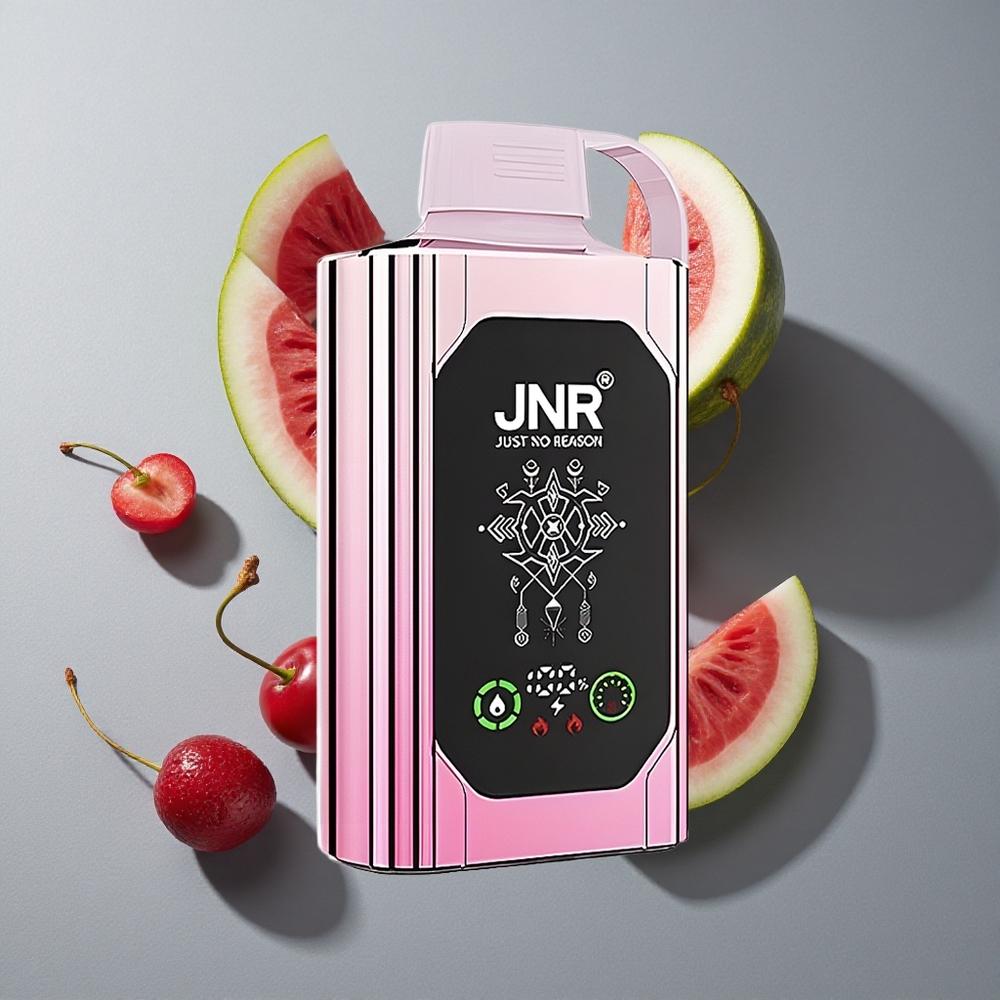JNR Shisha Hookah Box 20500 Puffs Afișaj HD Cireșă Pepene Înghețat