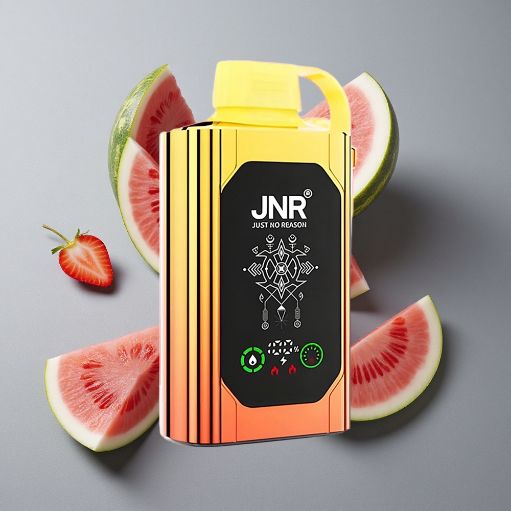JNR Shisha Hookah Box 20500 Puffs Afișaj HD Gust de Pepene Roșu-Căpșuni-Bubblegum