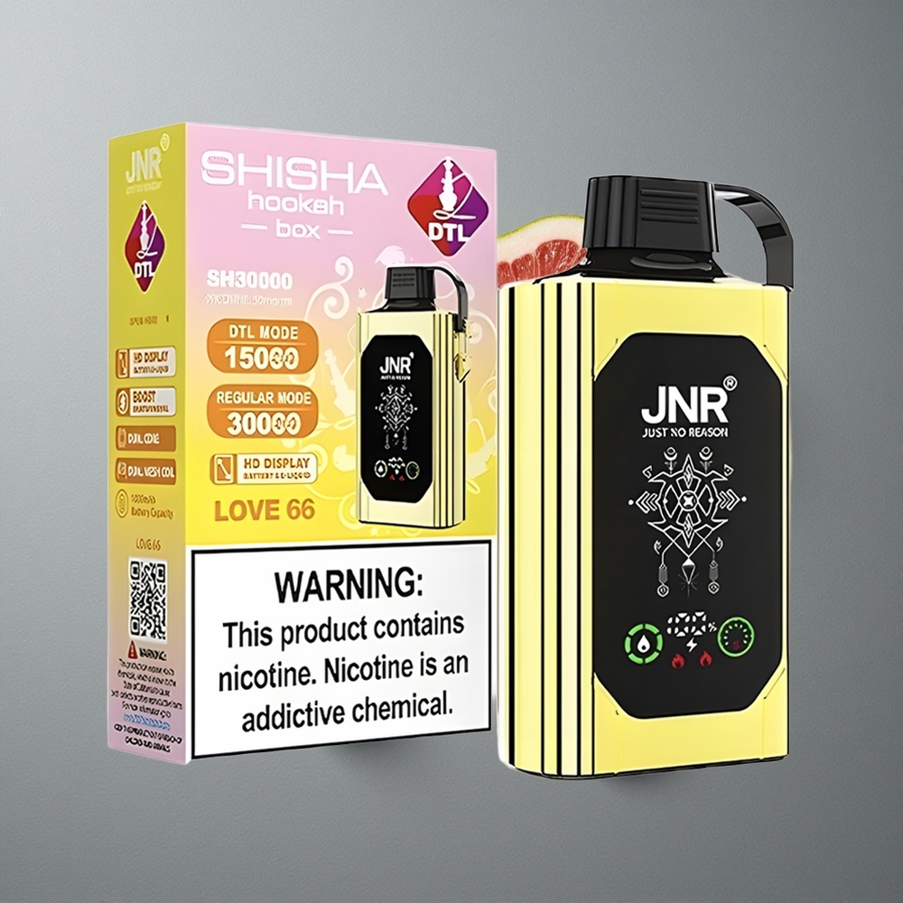 JNR Shisha Hookah Box 20500 Puffs Afumătoare 25ml Tip-C Încărcare Rapidă Love 66