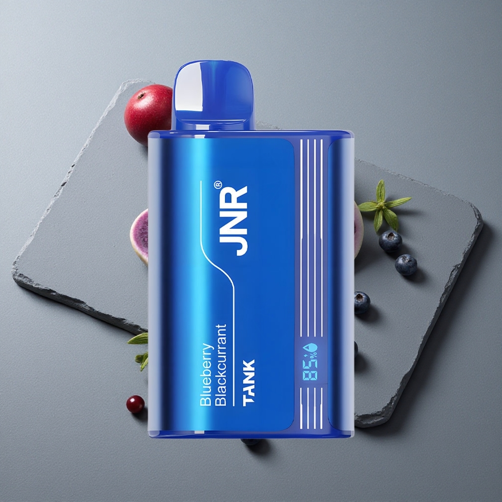 JNR Tank 10000 Puffs Afumătură de Afine și Coacăză Negru cu Baterie 650mAh