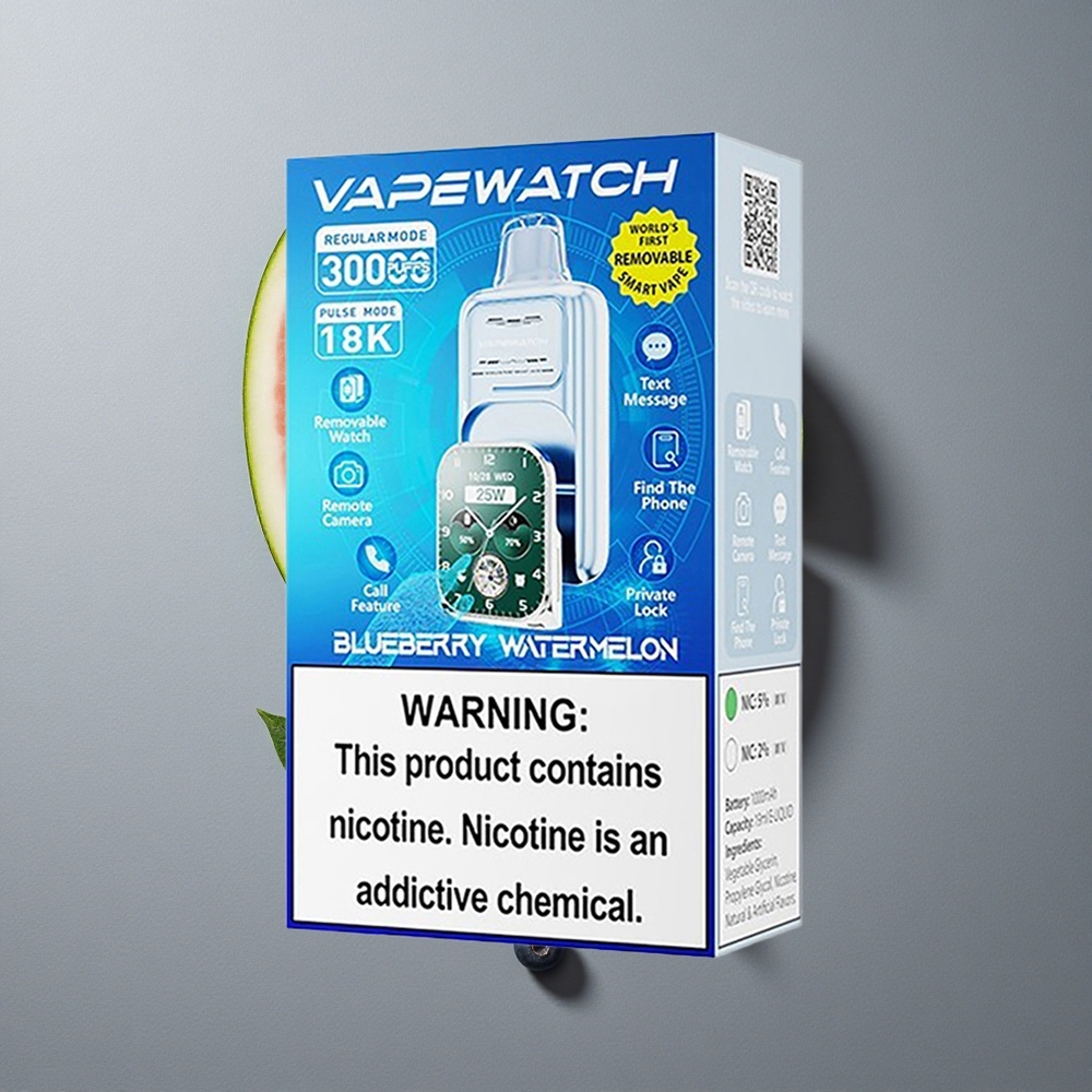 JNR Vape Watch 30000 Puffs Afine Coacăză Albastru 1000mAh 19mL
